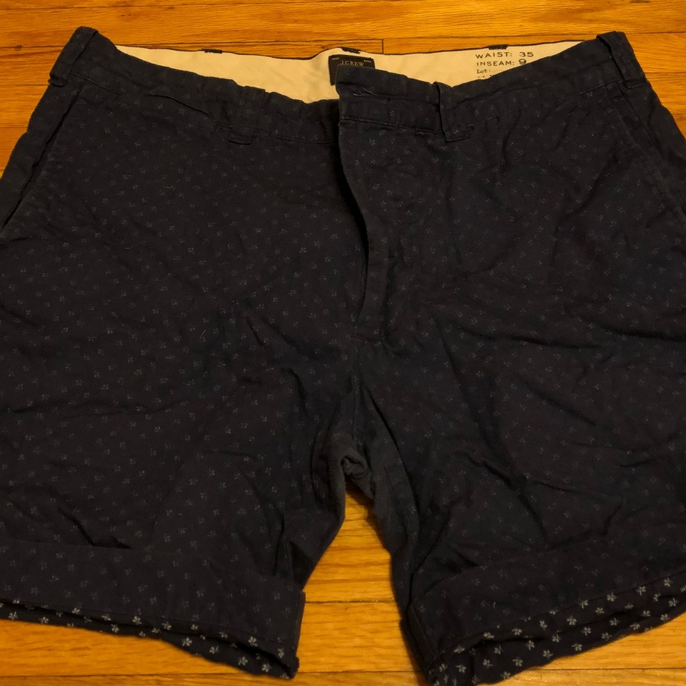 JCrew Stanton Shorts in Navy Chambray